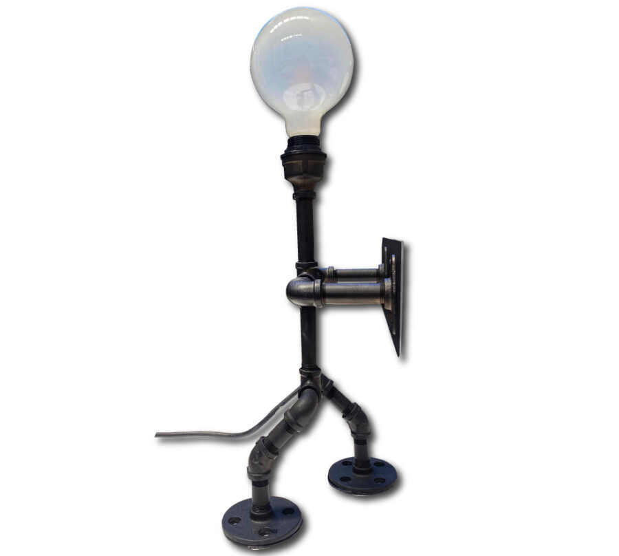 Black Pipeman Table Lamp - Image 3