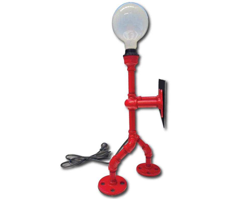 Red Pipeman Table Lamp - Image 3